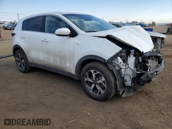 2022 Kia Sportage LX with VIN KNDPMCAC5N7000264, listed as a Copart auction lot 48331525 with 46,509 mi miles and Salvage Title. Bid and sale history available at carsss.com. Image 4.