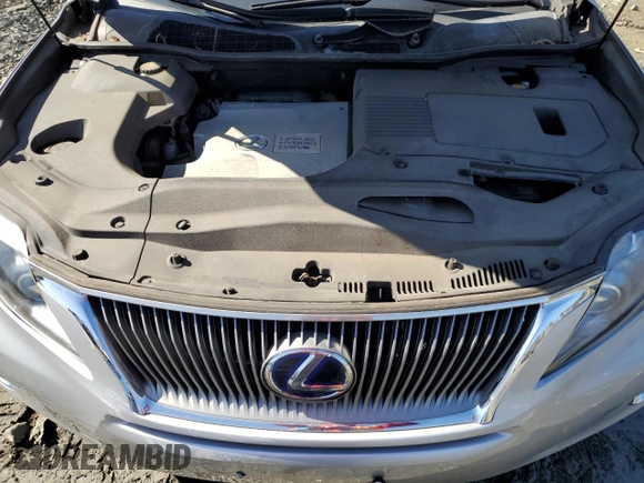 2010 Lexus RX 450h with VIN JTJBC1BA9A2409340, listed as a Copart auction lot 50181495 with 106,705 mi miles and Salvage Title. Bid and sale history available at DreamBid. Image 12.