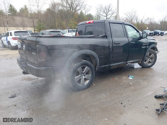 2009 Dodge Ram 1500 SLT with VIN 1D3HV18T69S701854, listed as a IAAI auction lot 41994492 with 185,066 mi miles. Bid and sale history available at carsss.com. Image 4.