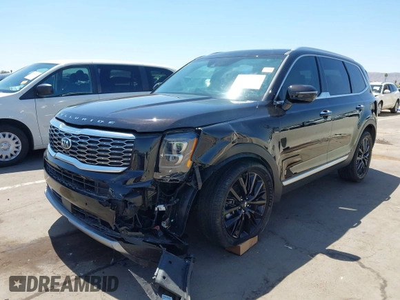 2021 Kia Telluride SX z VIN 5XYP5DHC3MG120493, wystawiony jako IAAI lot #42593819 z przebiegiem 38 073 mil mil oraz . Historia ofert i sprzedaży dostępna na DreamBid. Obrazek 2.