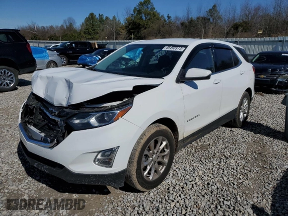 2018 Chevrolet Equinox LT with VIN 2GNAXJEV5J6134271, listed as a Copart auction lot 45498915 with 97,410 mi miles and Salvage Title. Bid and sale history available at carsss.com. Image 1.
