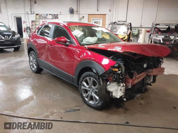 2024 Mazda CX-30 S Preferred with VIN 3MVDMBCM7RM685929, listed as a IAAI auction lot 41574303 with 7,928 mi miles and . Bid and sale history available at DreamBid. Image 1.
