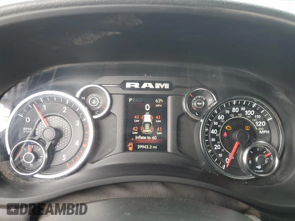 2023 Ram 2500 Big Horn with VIN 3C6UR5DL7PG506320, listed as a Copart auction lot 48025125 with 39,943 mi miles and Salvage Title. Bid and sale history available at carsss.com. Image 9.
