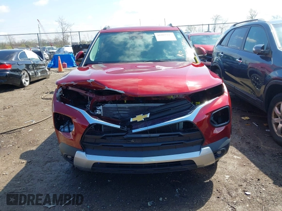 2022 Chevrolet TrailBlazer LT with VIN KL79MRSL4NB134302, listed as a IAAI auction lot 41997947 with 32,411 mi miles. Bid and sale history available at carsss.com. Image 13.