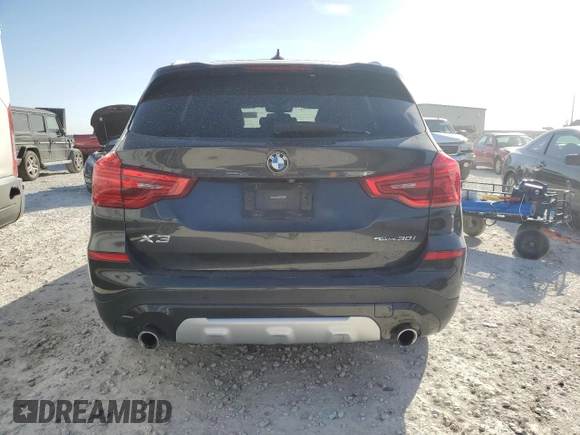 2019 BMW X3 sDrive30i with VIN 5UXTR7C52KLE94593, listed as a Copart auction lot 48560335 with 70,809 mi miles and Salvage Title. Bid and sale history available at DreamBid. Image 6.