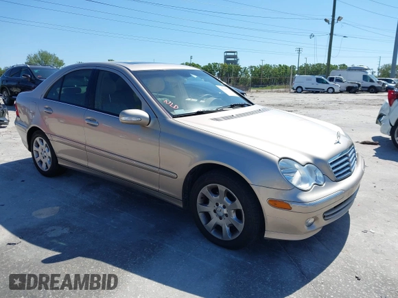 2005 Mercedes-Benz C 240 with VIN WDBRF61J65A656719, listed as a IAAI auction lot 41818972 with 64,957 mi miles and . Bid and sale history available at DreamBid. Image 1.
