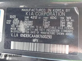 2024 Kia Seltos EX z VIN KNDERCAA8R7600290, wystawiony jako IAAI lot #42059075 z przebiegiem 32 639 mil mil oraz . Historia ofert i sprzedaży dostępna na DreamBid. Obrazek 9.