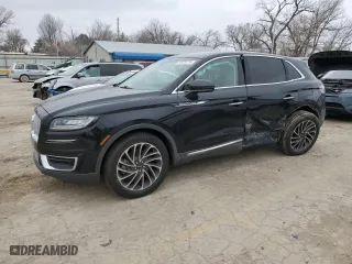 2019 Lincoln Nautilus Reserve with VIN 2LMPJ8L92KBL19504, listed as a Copart auction lot 87075174 with 61,359 mi miles and Salvage Title. Bid and sale history available at carsss.com. Image 1.