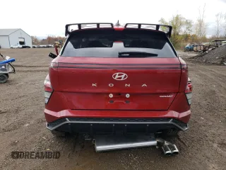 2024 Hyundai Kona N Line with VIN KM8HACA34RU118306, listed as a Copart auction lot 79687814 with 3,393 mi miles and Salvage Title. Bid and sale history available at DreamBid. Image 6.