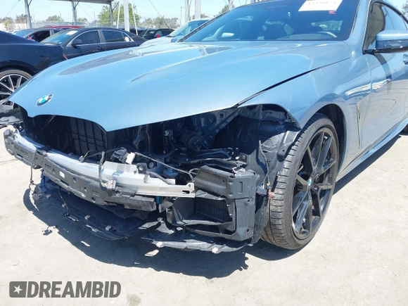 2022 BMW 8 Series 840i with VIN WBAGV2C09NCH74342, listed as a IAAI auction lot 42326824 with 12,745 mi miles and . Bid and sale history available at DreamBid. Image 17.