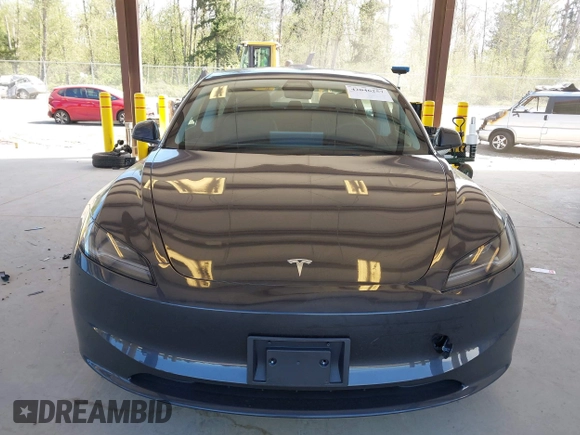 2025 Tesla Model 3 Long Range with VIN 5YJ3E1EA1SF923548, listed as a IAAI auction lot 42046257 with 3,979 mi miles and . Bid and sale history available at carsss.com. Image 12.