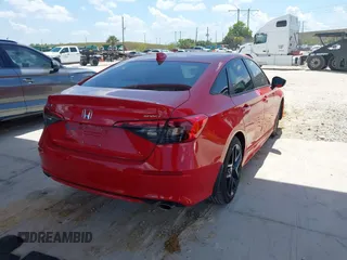 2024 Honda Civic Sedan Sport with VIN 2HGFE2F53RH540351, listed as a IAAI auction lot 41936943 with 18,482 mi miles. Bid and sale history available at carsss.com. Image 4.
