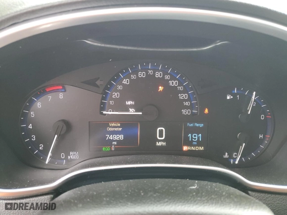 2015 Cadillac SRX Luxury Collection with VIN 3GYFNBE33FS518982, listed as a Copart auction lot 43699705 with 74,928 mi miles and Salvage Title. Bid and sale history available at carsss.com. Image 9.