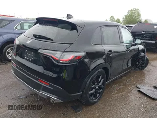 2024 Honda HR-V Sport with VIN 3CZRZ1H57RM750003, listed as a IAAI auction lot 42197380 with 17,163 mi miles and . Bid and sale history available at DreamBid. Image 4.