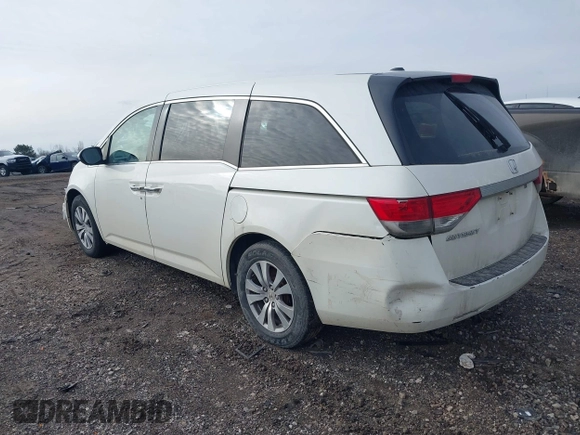 2017 Honda Odyssey EX-L with VIN 5FNRL5H62HB014449, listed as a IAAI auction lot 41736940 with 205,144 mi miles and . Bid and sale history available at DreamBid. Image 3.