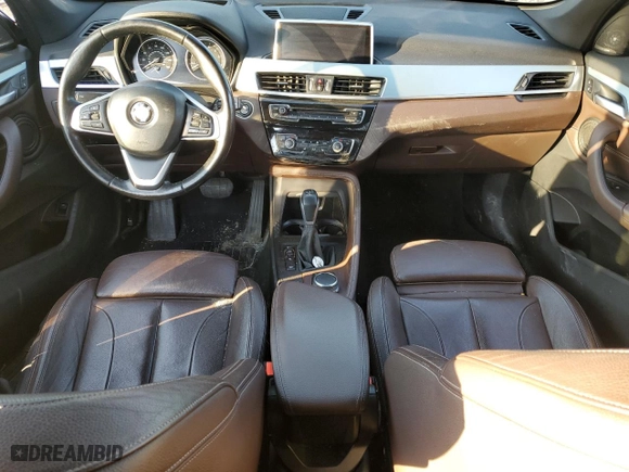 2017 BMW X1 xDrive28i with VIN WBXHT3C32H5F70488, listed as a Copart auction lot 47505115 with 0 mi miles and Salvage Title. Bid and sale history available at carsss.com. Image 8.