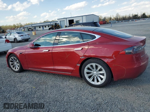 2017 Tesla Model S 100D with VIN 5YJSA1E25HF198612, listed as a Copart auction lot 50604795 with 78,129 mi miles and Salvage Title. Bid and sale history available at carsss.com. Image 2.