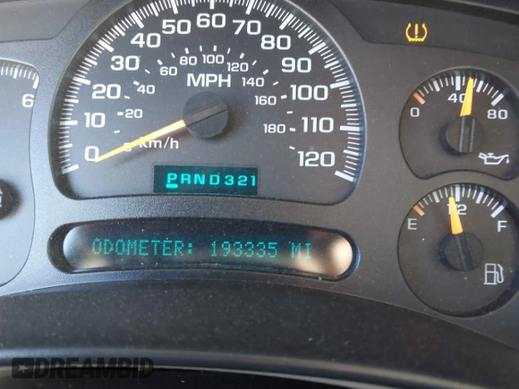 2005 Chevrolet Tahoe Z71 with VIN 1GNEC13T25R108333, listed as a IAAI auction lot 41473619 with 193,335 mi miles and . Bid and sale history available at DreamBid. Image 7.