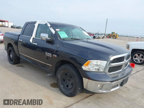 2018 Ram 1500 Lone Star Silver with VIN 1C6RR6LT6JS314707, listed as a IAAI auction lot 42132080 with 95,626 mi miles and . Bid and sale history available at DreamBid. Image 1.
