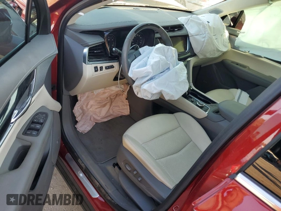 2024 Cadillac XT6 FWD Premium Luxury with VIN 1GYKPCRS6RZ708900, listed as a Copart auction lot 83399314 with 16,591 mi miles and Salvage Title. Bid and sale history available at carsss.com. Image 8.