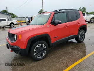 2016 Jeep Renegade Trailhawk with VIN ZACCJBCT4GPC71904, listed as a Copart auction lot 61757405 with 106,944 mi miles and Salvage title. Bid and sale history available at DreamBid. Image 1.