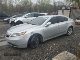 2013 Acura TL Tech with VIN 19UUA8F53DA003153, listed as a Copart auction lot 51757355 with 211,611 mi miles and Salvage Title. Bid and sale history available at carsss.com. Image 1.