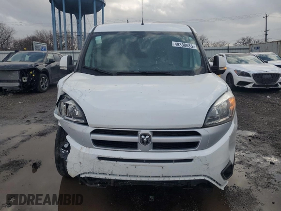 2015 Ram ProMaster City Cargo Tradesman SLT with VIN ZFBERFBT6F6197965, listed as a Copart auction lot 49338685 with 203,627 mi miles and Salvage Title. Bid and sale history available at carsss.com. Image 5.