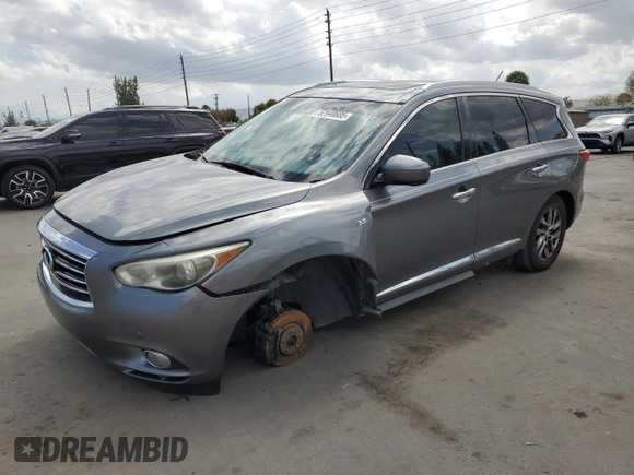 2015 Infiniti QX60 with VIN 5N1AL0MM8FC548226, listed as a Copart auction lot 52940685 with 150,592 mi miles and Salvage title. Bid and sale history available at DreamBid. Image 1.