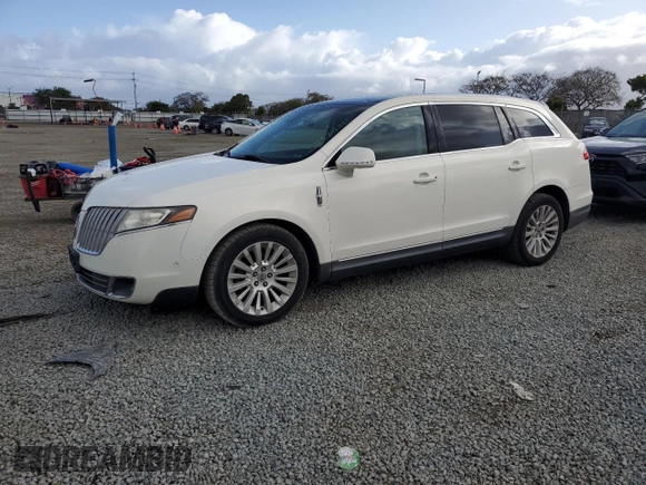 2012 Lincoln MKT EcoBoost with VIN 2LMHJ5AT9CBL52373, listed as a Copart auction lot 51474715 with 98,905 mi miles and Salvage Title. Bid and sale history available at DreamBid. Image 1.