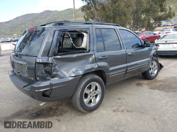 2004 Jeep Grand Cherokee Limited with VIN 1J8GX58N34C360819, listed as a IAAI auction lot 41816348 with 144,609 mi miles and . Bid and sale history available at DreamBid. Image 4.