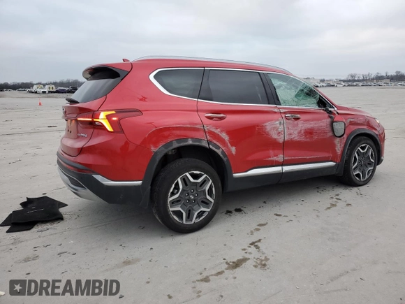 2023 Hyundai Santa Fe Hybrid Limited with VIN 5NMS5DA11PH003637, listed as a Copart auction lot 86084444 with 20,056 mi miles and Salvage Title. Bid and sale history available at carsss.com. Image 3.