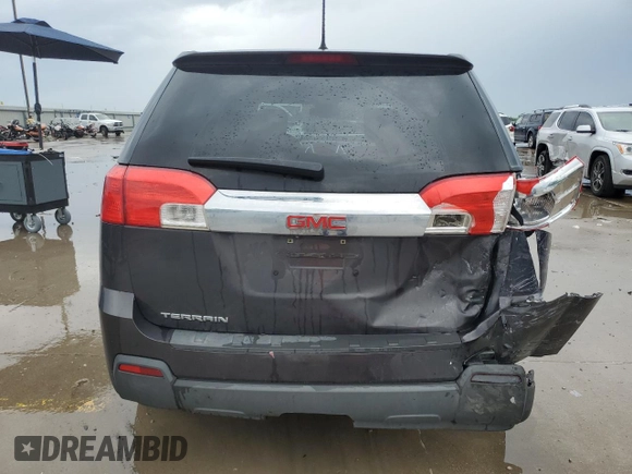 2014 GMC Terrain SLE with VIN 2GKALMEK5E6277582, listed as a Copart auction lot 55046245 with 154,634 mi miles and Salvage Title. Bid and sale history available at DreamBid. Image 6.