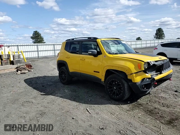 2016 Jeep Renegade Trailhawk with VIN ZACCJBCT7GPD99778, listed as a Copart auction lot 52452165 with 138,138 mi miles and Salvage Title. Bid and sale history available at carsss.com. Image 12.