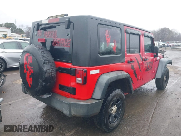 2009 Jeep Wrangler Unlimited X with VIN 1J4GZ39159L711992, listed as a IAAI auction lot 41416000 with 270,461 mi miles. Bid and sale history available at carsss.com. Image 4.