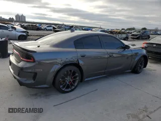 2023 Dodge Charger SRT Hellcat Widebody Jailbreak with VIN 2C3CDXL90PH553374, listed as a Copart auction lot 87508145 with 12,897 mi miles and Salvage Title. Bid and sale history available at carsss.com. Image 3.