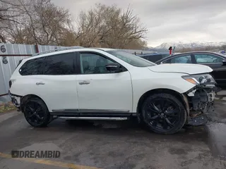 2017 Nissan Pathfinder S with VIN 5N1DR2MM6HC660212, listed as a IAAI auction lot 41905628 with 123,669 mi miles and . Bid and sale history available at DreamBid. Image 14.