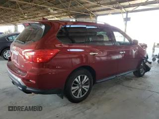 2020 Nissan Pathfinder SV with VIN 5N1DR2BN4LC595722, listed as a Copart auction lot 61621195 with 104,110 mi miles and Salvage title. Bid and sale history available at DreamBid. Image 3.