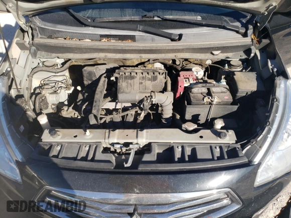2019 Mitsubishi Mirage SE z VIN ML32F4FJ6KHF05758, wystawiony jako Copart lot #80704674 z przebiegiem 116 434 mil mil oraz Szkoda całkowita • Salvage title. Historia ofert i sprzedaży dostępna na DreamBid. Obrazek 11.