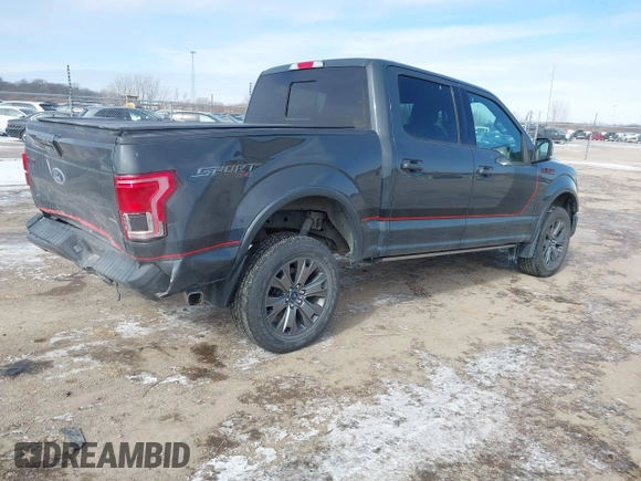 2016 Ford F-150 XLT with VIN 1FTEW1EF5GFC66144, listed as a IAAI auction lot 41607656 with 112,009 mi miles. Bid and sale history available at carsss.com. Image 4.