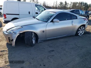 2003 Nissan 350Z Enthusiast with VIN JN1AZ34D03T111565, listed as a Copart auction lot 45537135 with 165,132 mi miles and Salvage Title. Bid and sale history available at carsss.com. Image 1.