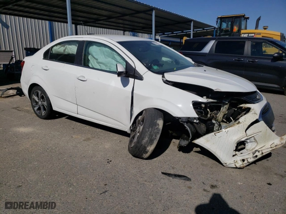 2017 Chevrolet Sonic Premier with VIN 1G1JF5SBXH4130914, listed as a Copart auction lot 53718615 with 88,519 mi miles and Salvage Title. Bid and sale history available at carsss.com. Image 4.