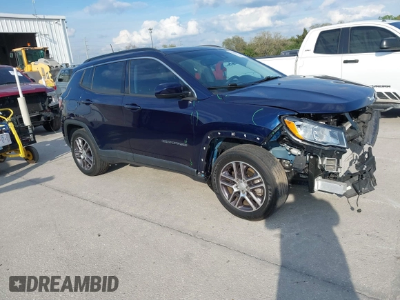 2020 Jeep Compass Latitude w/Sun/Safety Pkg with VIN 3C4NJCBB1LT224727, listed as a IAAI auction lot 41683813 with 36,107 mi miles. Bid and sale history available at carsss.com. Image 13.
