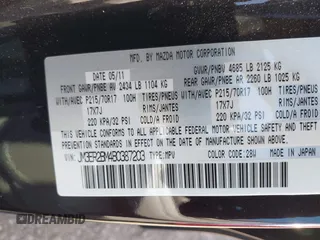 2011 Mazda CX-7 i Sport z VIN JM3ER2BM4B0387203, wystawiony jako IAAI lot #42317291 z przebiegiem 155 112 mil mil oraz . Historia ofert i sprzedaży dostępna na DreamBid. Obrazek 9.