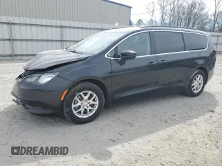 2020 Chrysler Voyager LXI with VIN 2C4RC1DGXLR262288, listed as a Copart auction lot 46376285 with 105,215 mi miles and Salvage Title. Bid and sale history available at carsss.com. Image 1.