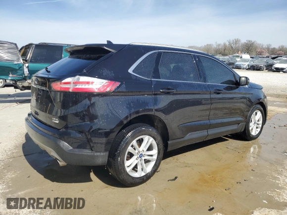 2019 Ford Edge SEL with VIN 2FMPK4J98KBB90303, listed as a Copart auction lot 49867165 with 167,759 mi miles and Salvage Title. Bid and sale history available at carsss.com. Image 3.