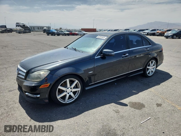 2012 Mercedes-Benz C 250 Sport z VIN WDDGF4HB3CA597983, wystawiony jako Copart lot #62301835 z przebiegiem 194 268 mil mil oraz Czysty tytuł • Clean title. Historia ofert i sprzedaży dostępna na DreamBid. Obrazek 1.