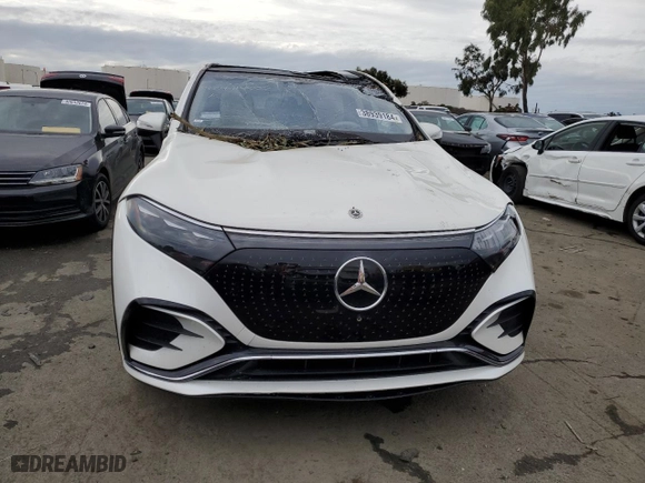2023 Mercedes-Benz EQS with VIN 4JGDM2EBXPA019280, listed as a Copart auction lot 38939184 with 6,432 mi miles. Bid and sale history available at carsss.com. Image 5.