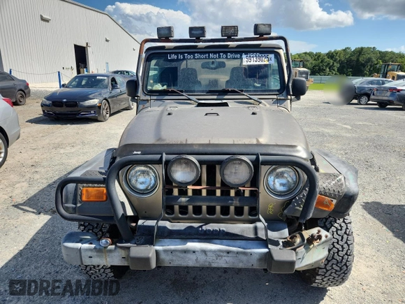 2003 Jeep Wrangler Rubicon with VIN 1J4FA69S13P310131, listed as a Copart auction lot 59139025 with 260,349 mi miles and Salvage title. Bid and sale history available at DreamBid. Image 5.