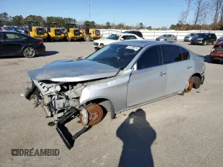 2014 Infiniti Q50 with VIN JN1BV7AP2EM675141, listed as a Copart auction lot 87228674 with 0 mi miles and Salvage Title. Bid and sale history available at carsss.com. Image 1.
