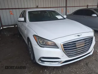 2018 Genesis G80 3.8L z VIN KMHGN4JE0JU225395, wystawiony jako IAAI lot #42520777 z przebiegiem 115 670 mil mil oraz . Historia ofert i sprzedaży dostępna na DreamBid. Obrazek 1.